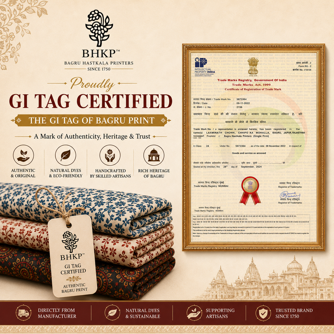 GI Tagged — Authentic Bagru Block Prints
