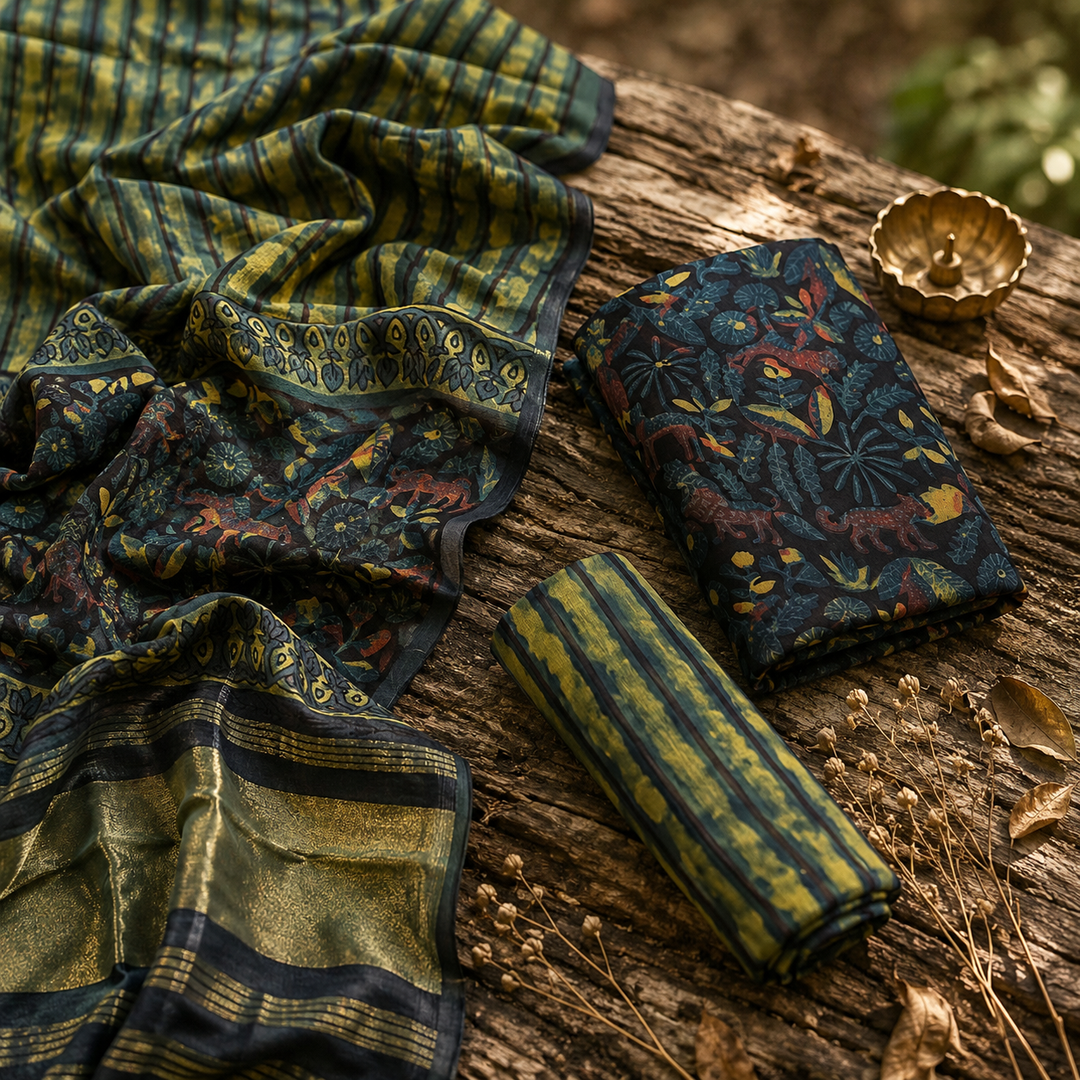 Modal Silk Suit Set .