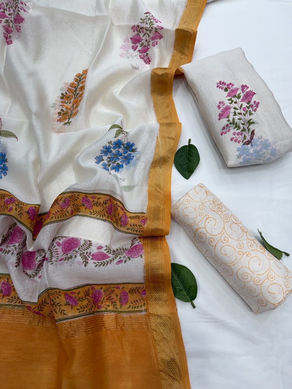 Maheshwari Silk Suit Set