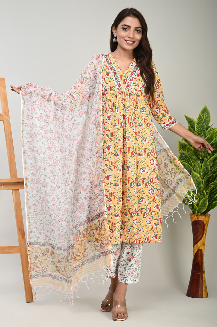 Cotton Suit Kota Doriya Dupatta