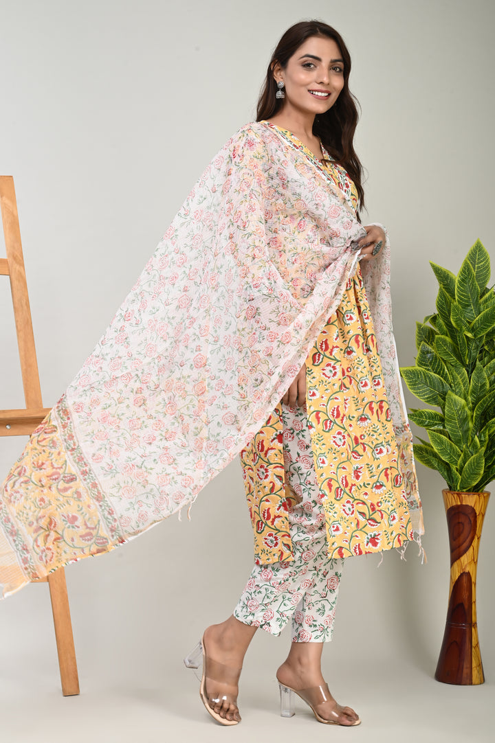 Cotton Suit Kota Doriya Dupatta