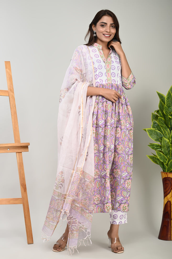 Pure Cotton Suit Kota Doriya Dupatta