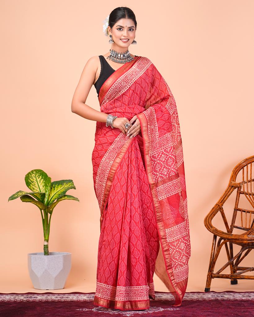 Maheshwari silk saree