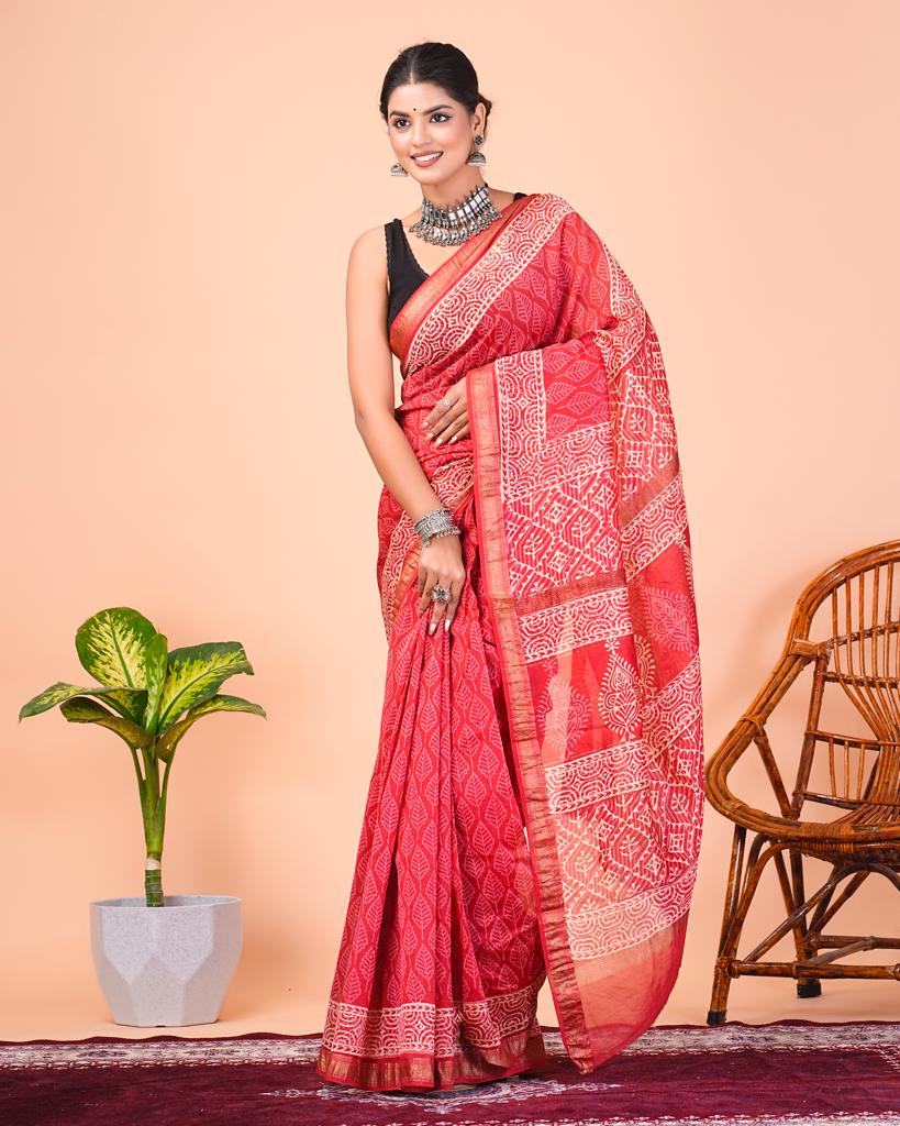 Maheshwari silk saree