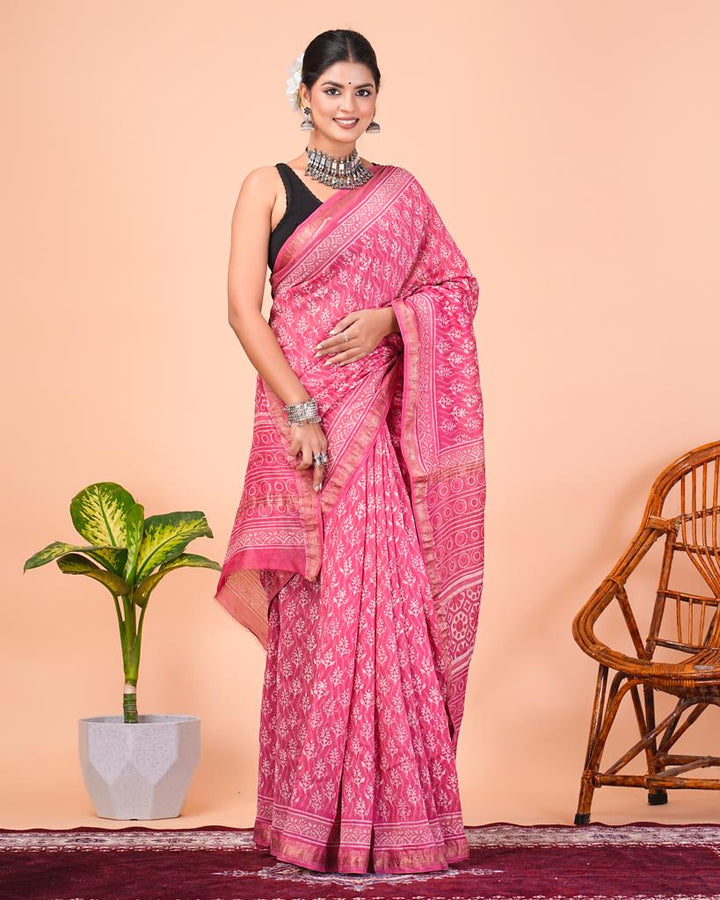 Maheshwari Silk Saree