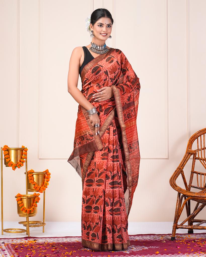 Maheshwari Silk Saree