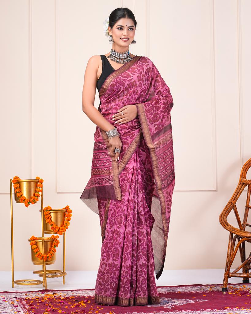 Maheshwari Silk Saree