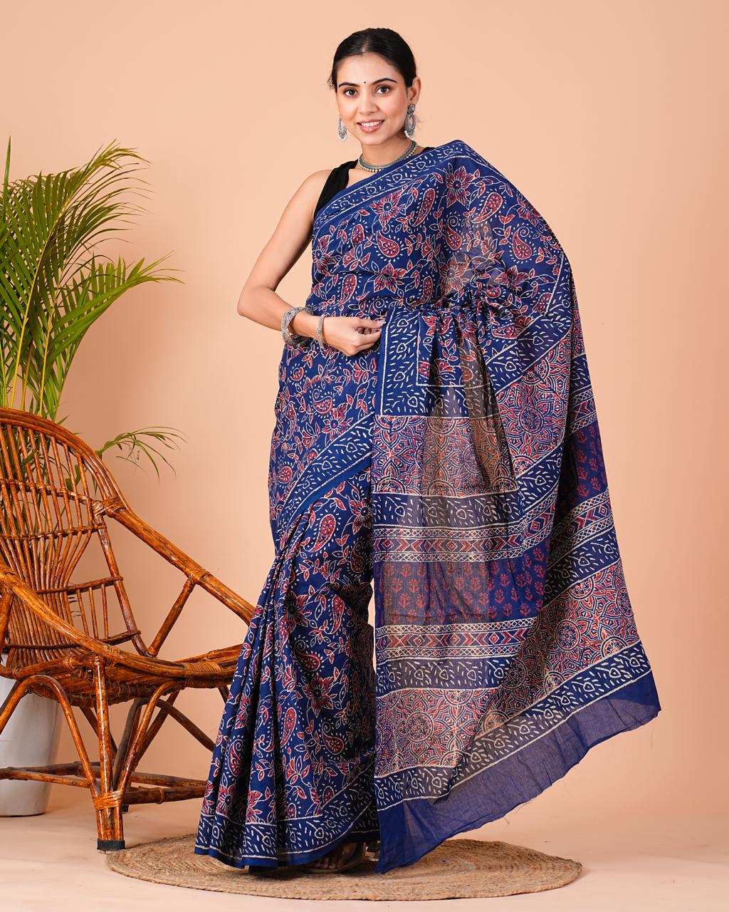 Hastkal Mulmul Cotton Saree