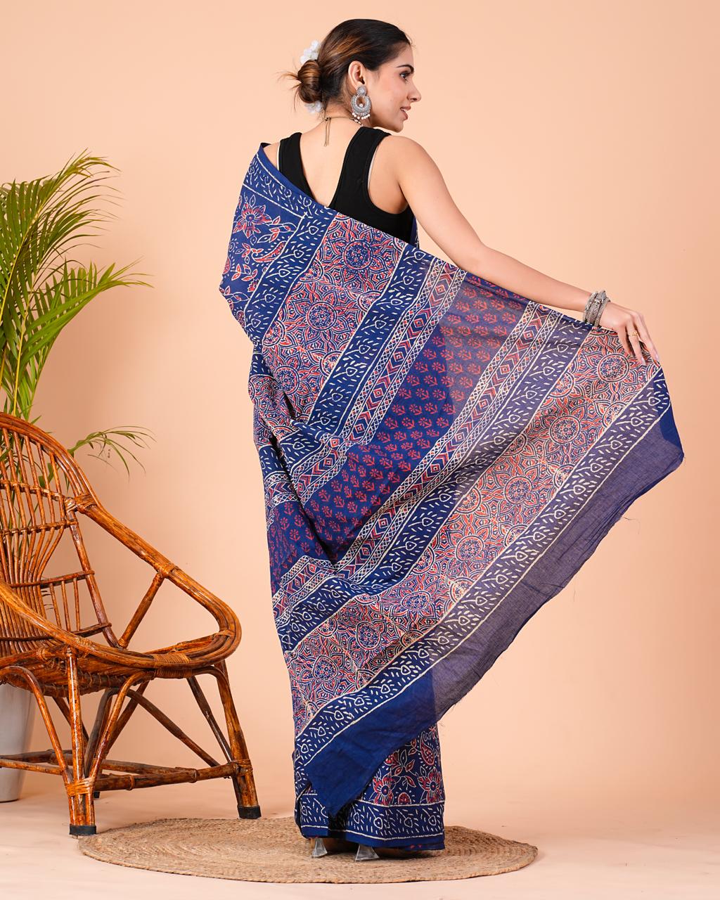 Hastkal Mulmul Cotton Saree