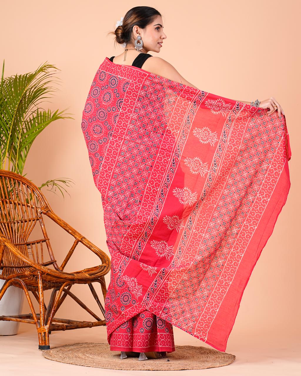 Printed Cotton Saree