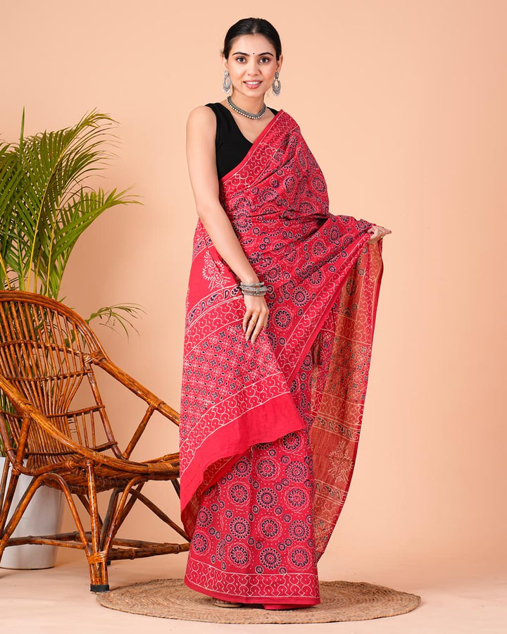 Printed Cotton Saree