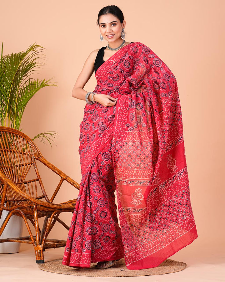 Printed Cotton Saree