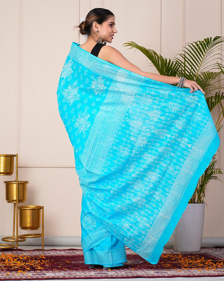 Printed Cotton Saree