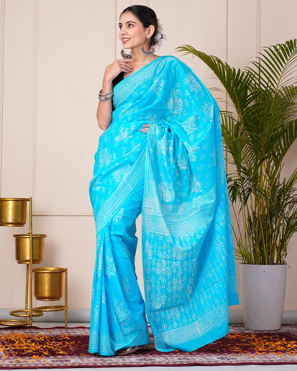 Printed Cotton Saree