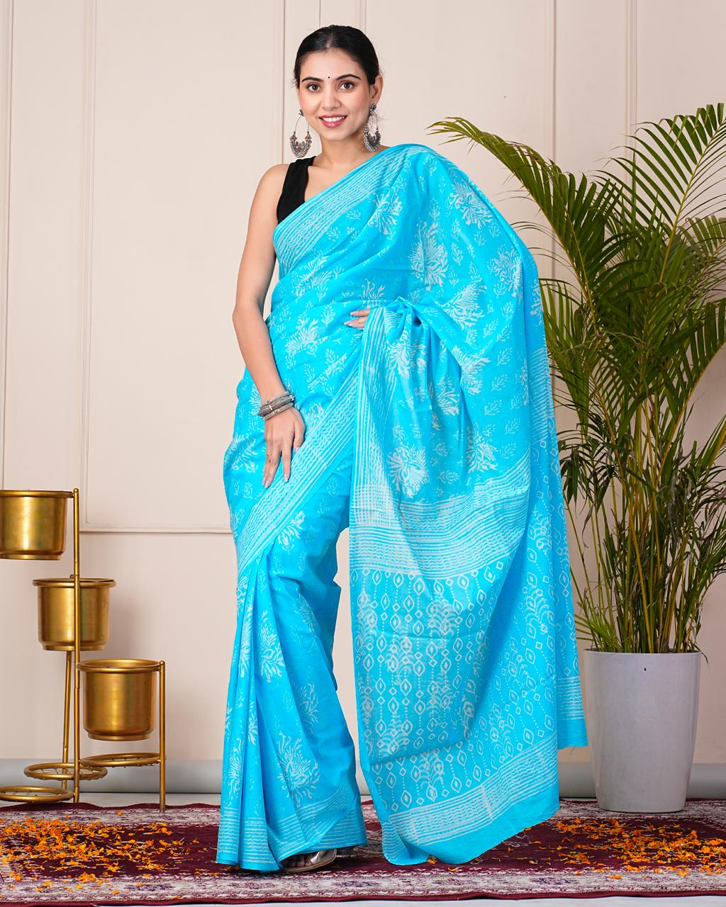 Printed Cotton Saree