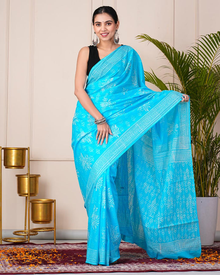 Printed Cotton Saree