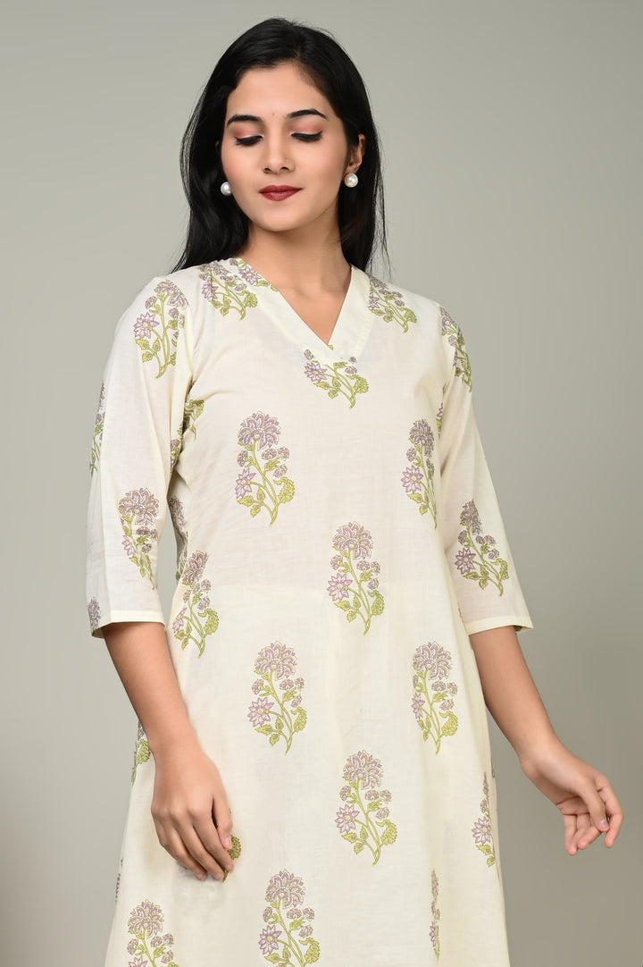 Printed Kurti Pain Set