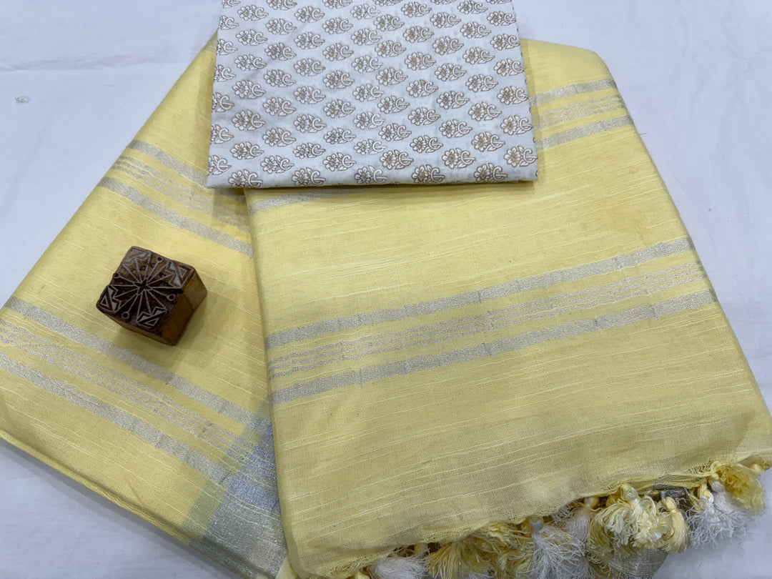 Plain Linen Saree – Page 2 – Bagru Hastkala Printers