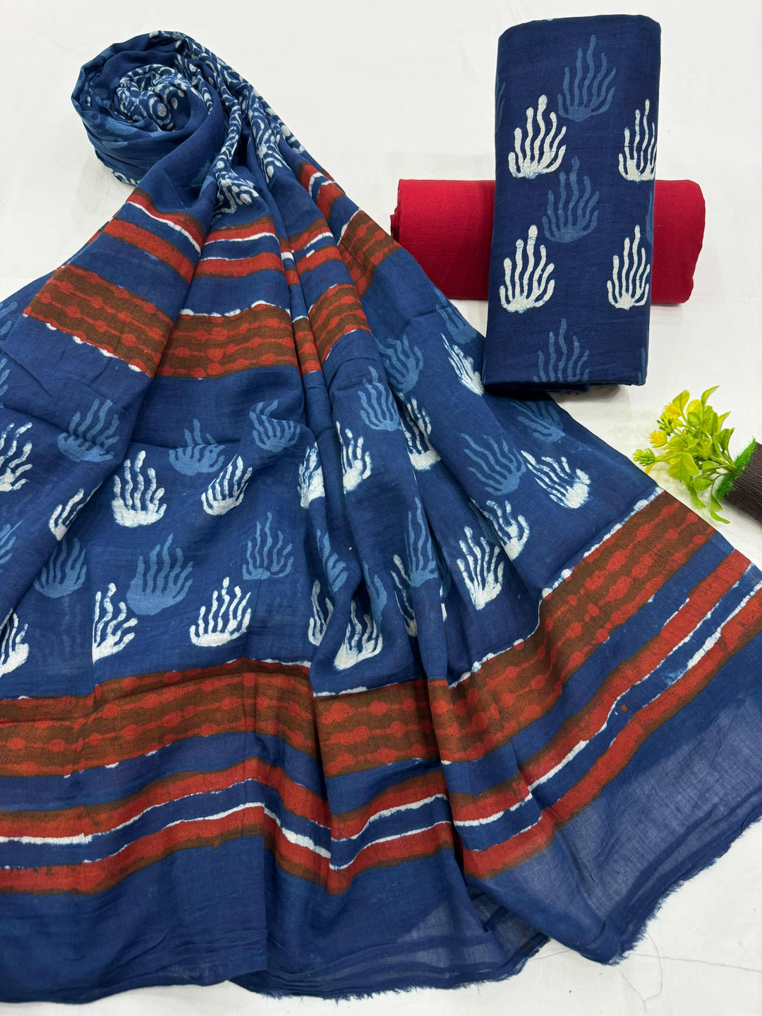 Pure Cotton Suit Mulmul Dupatta