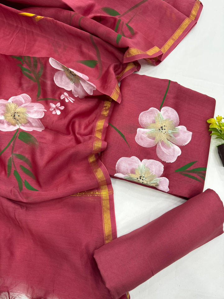 Chanderi Silk Suit Set