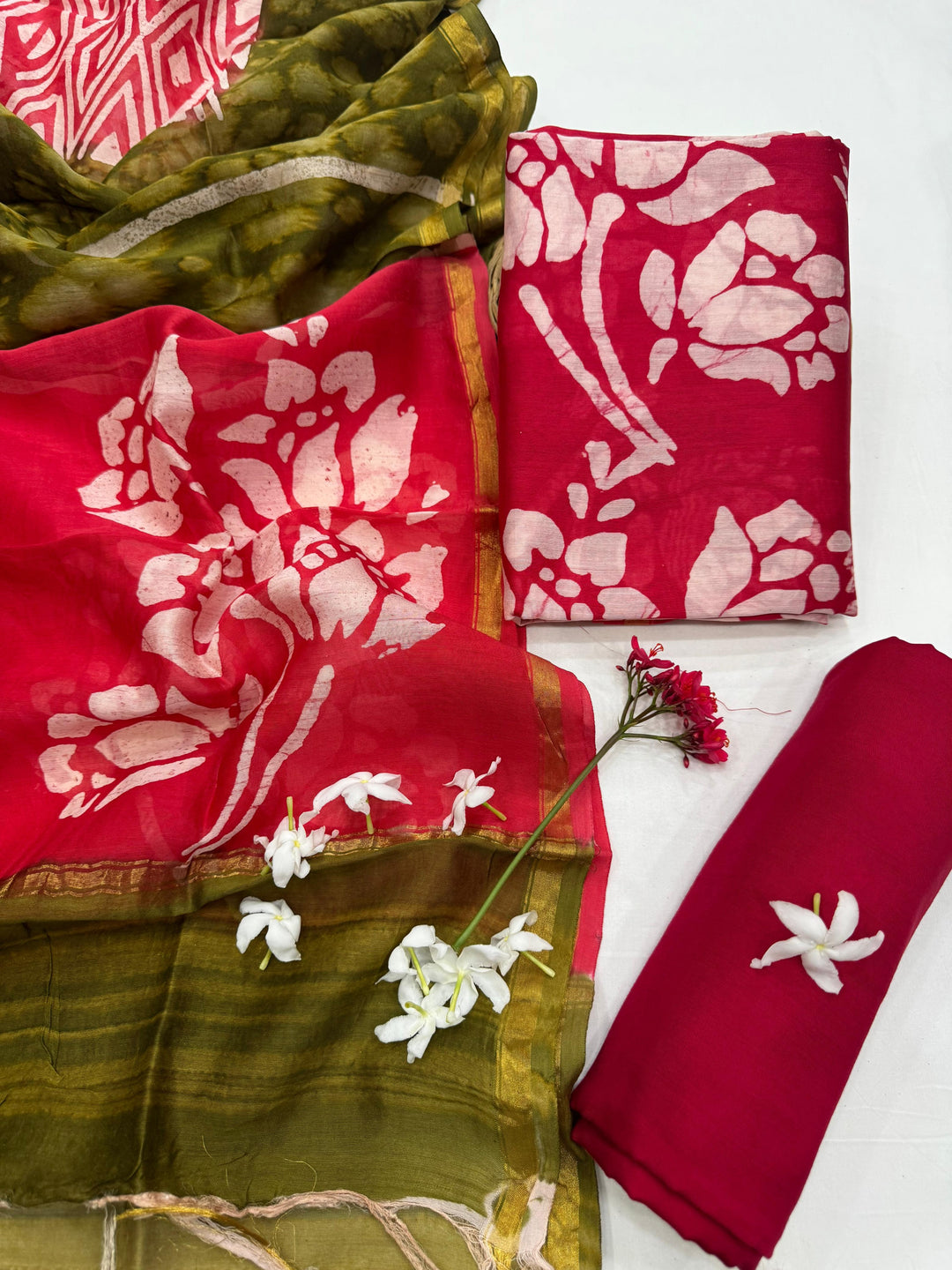 Chanderi Silk Suit Set