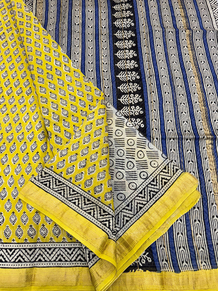 Traditional Maheshwari silk saree