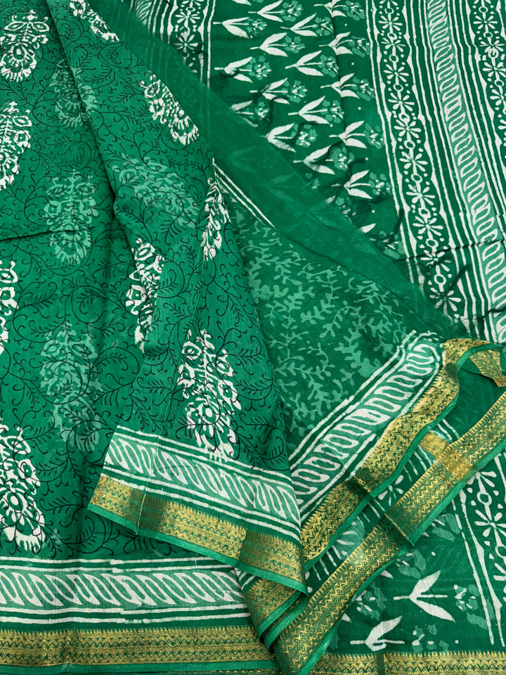 Hastkala Maheshwari silk saree