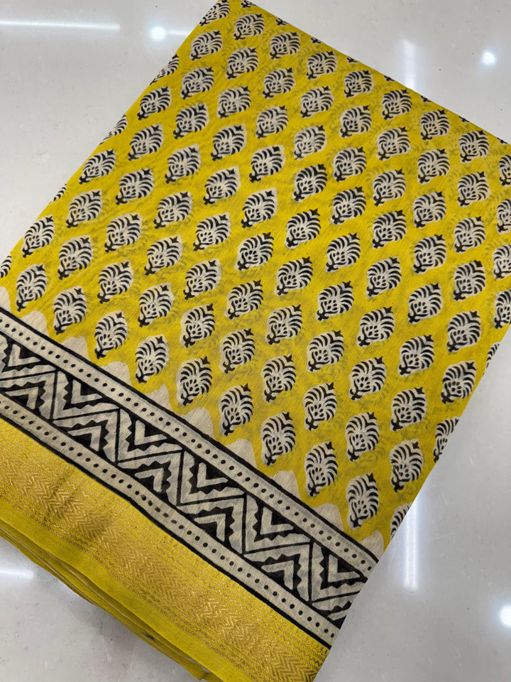 Traditional Maheshwari silk saree