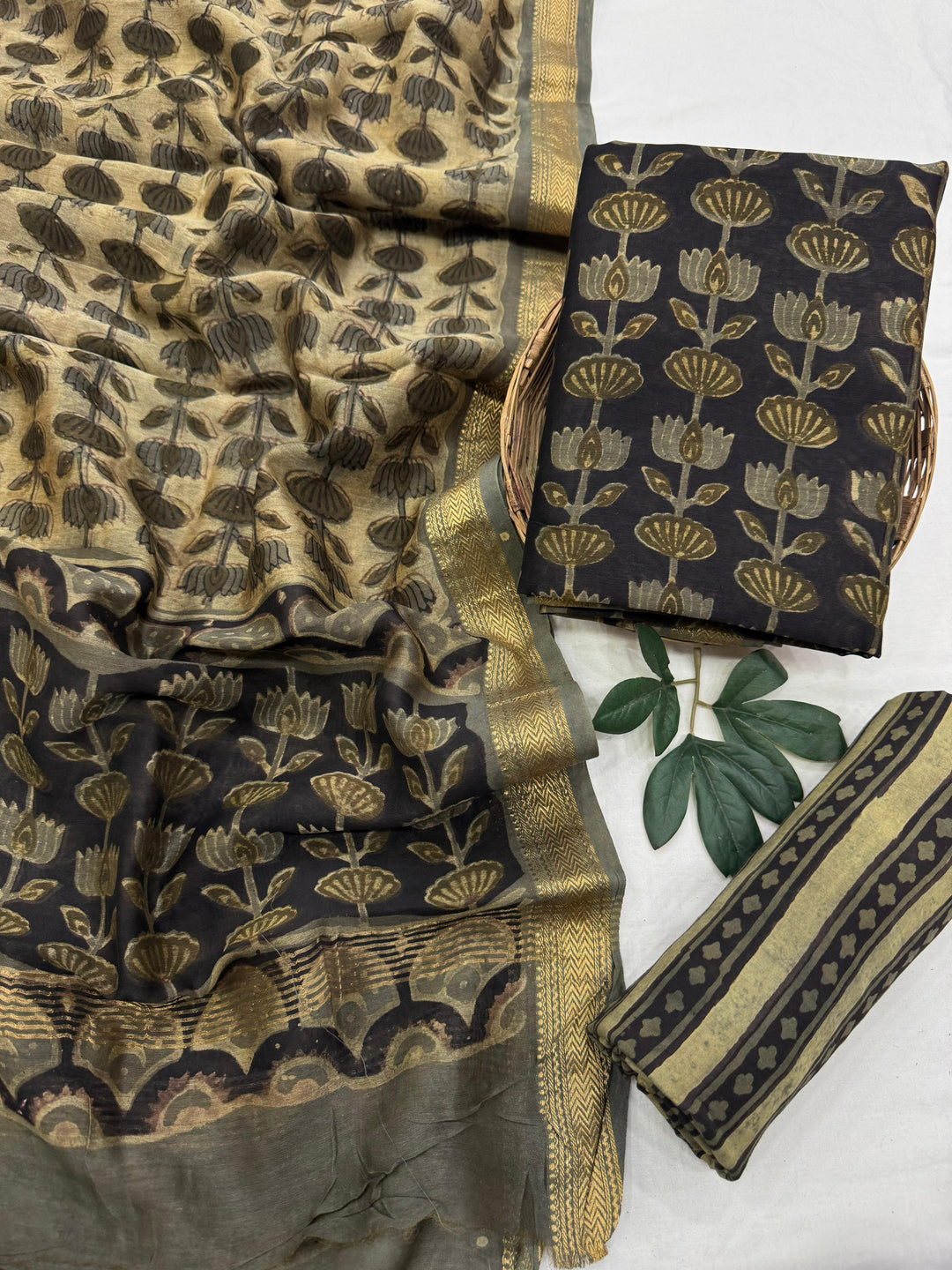 Maheshwari Silk Suit Set