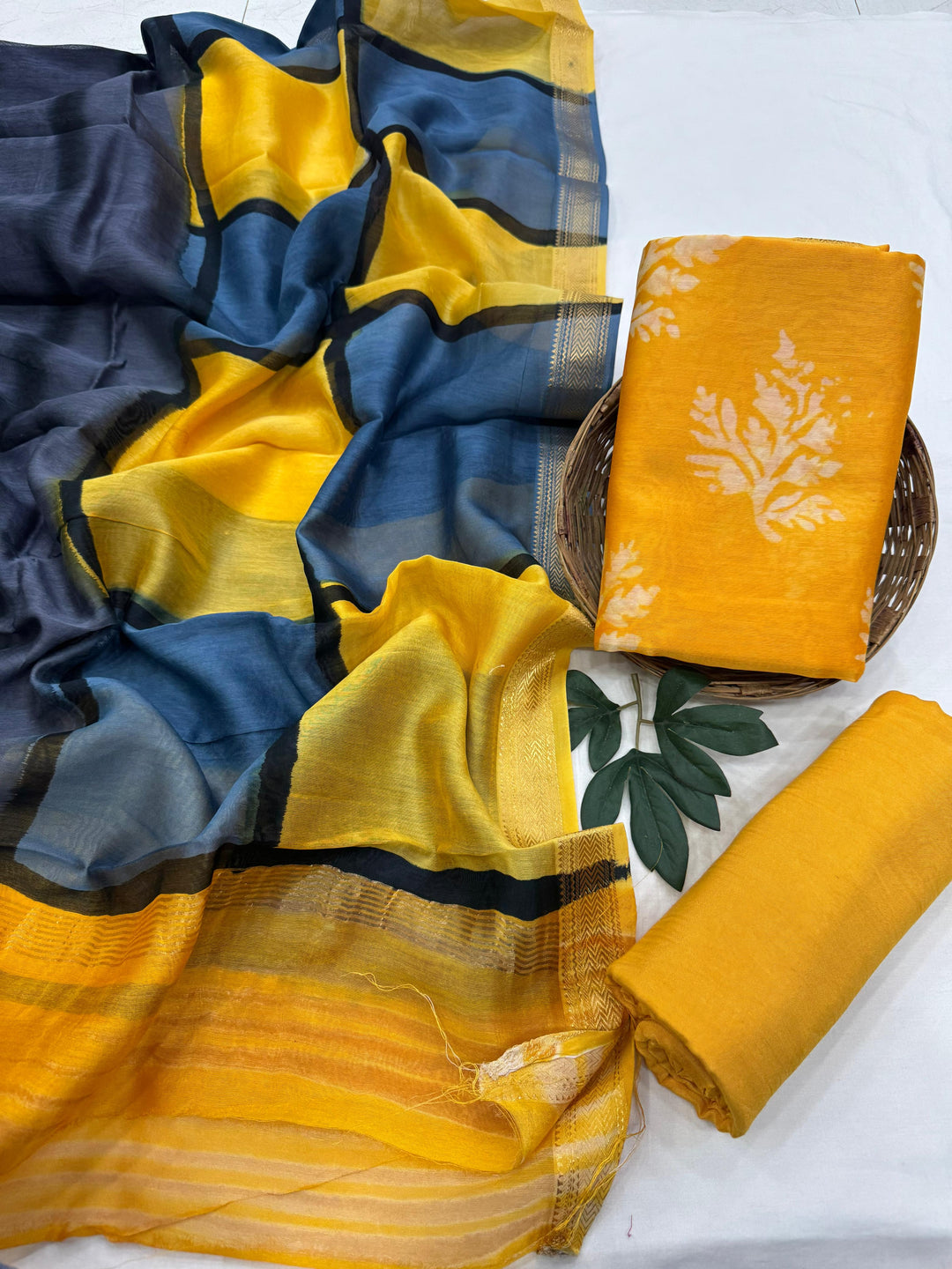 Maheshwari Silk Suit Set