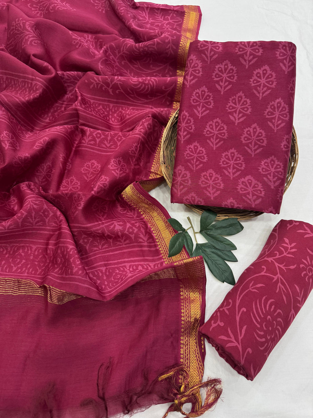 maheshwari silk suit