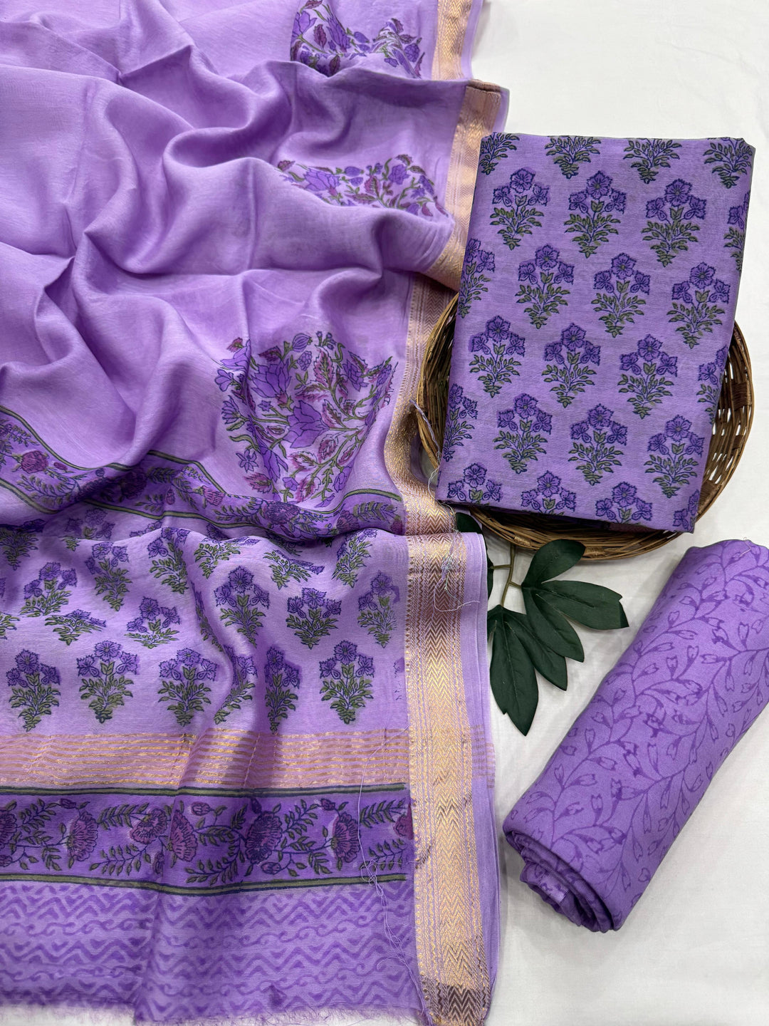 Maheshwari Silk Suit Set