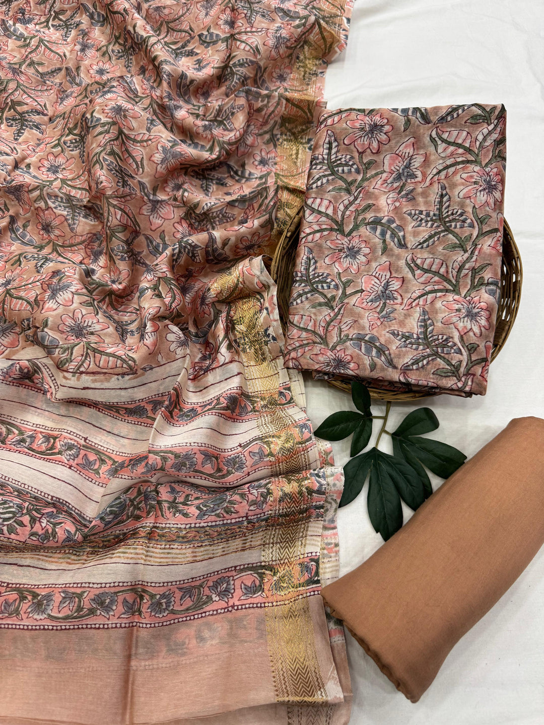 Maheshwari Silk Suit Set