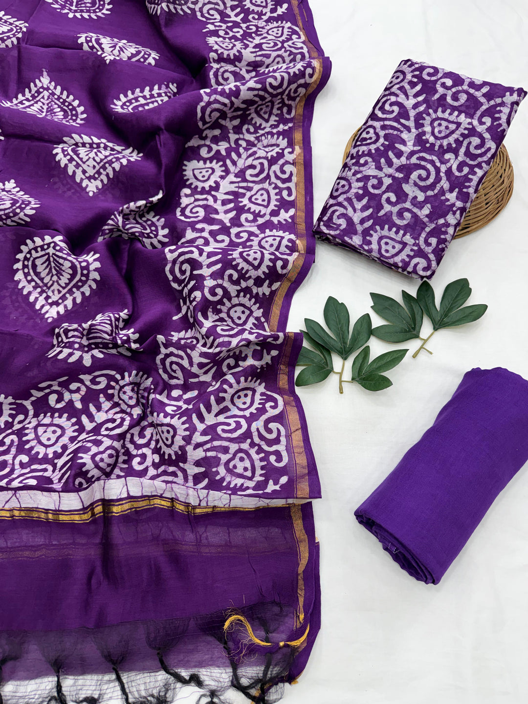 Chanderi Silk Suit Set