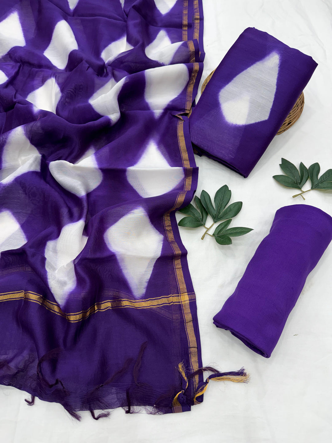 Chanderi Silk Suit Set