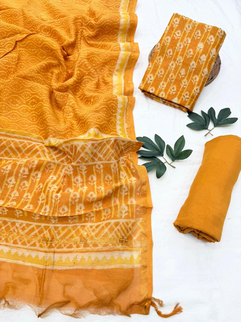 Chanderi Silk Suit Set