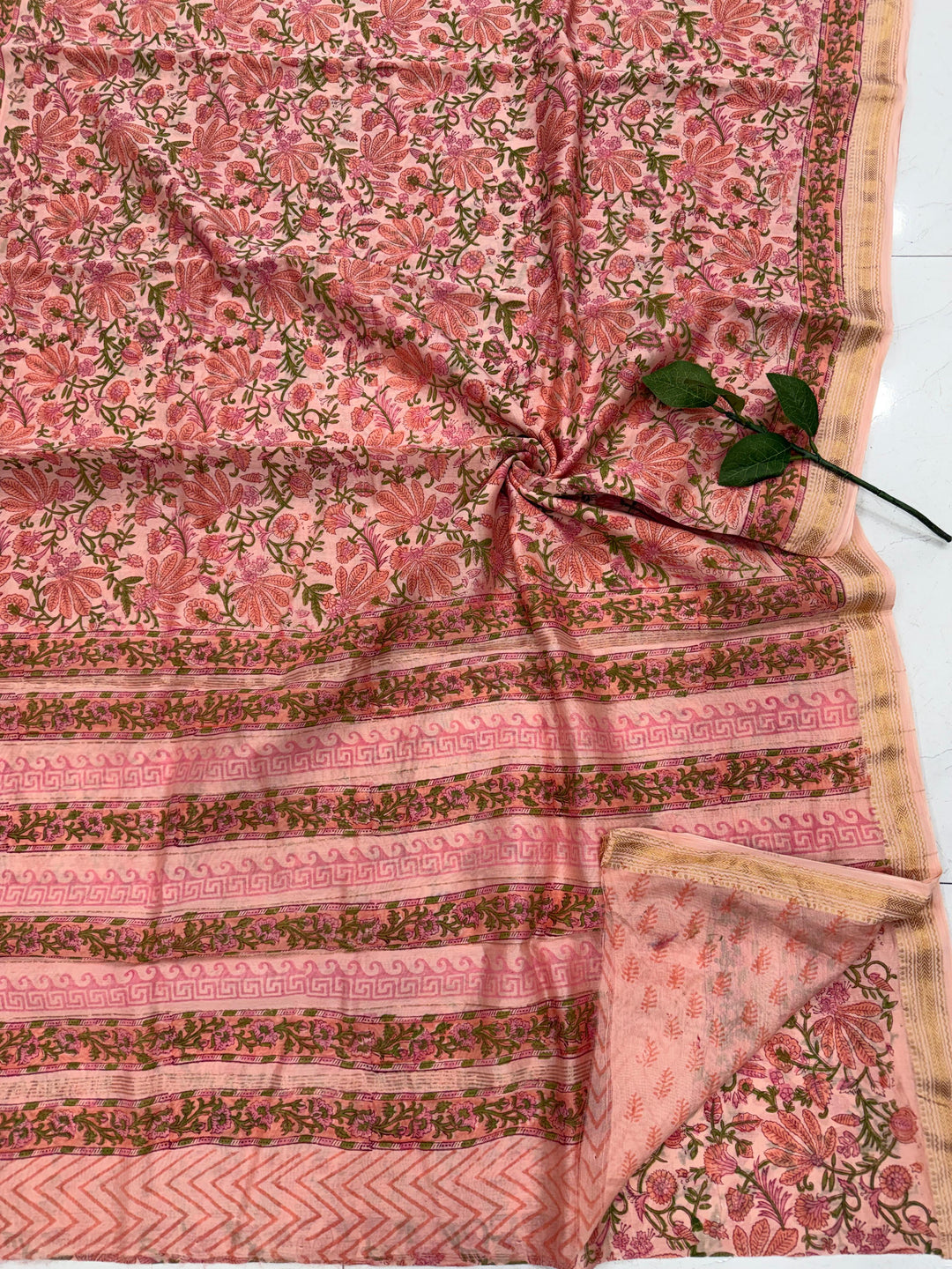 Authentic Maheshwari handloom saree