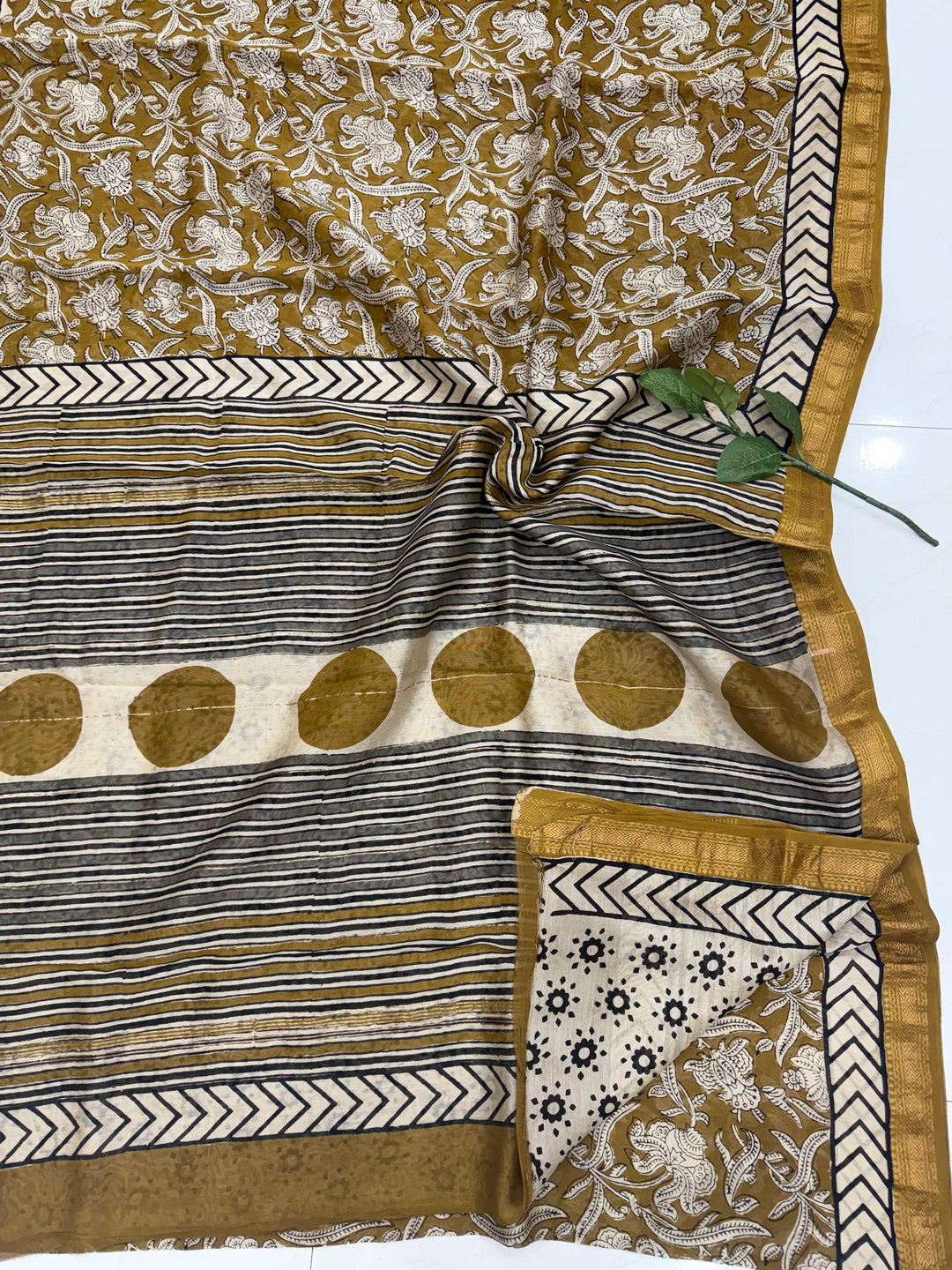 Traditional Maheshwari silk saree