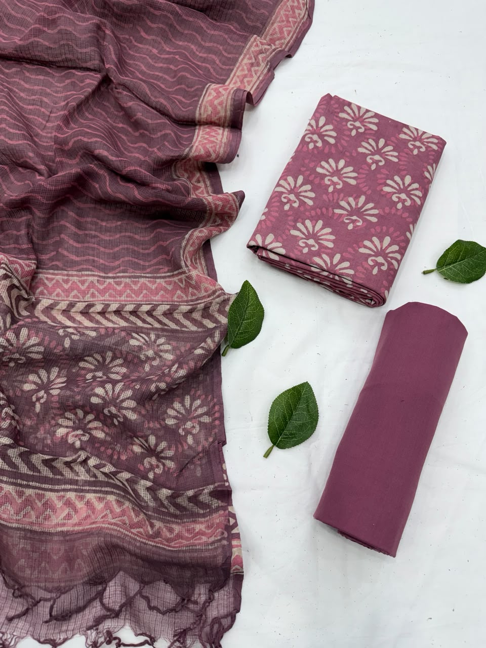 Cotton Suit With Kota Doriya Dupatta
