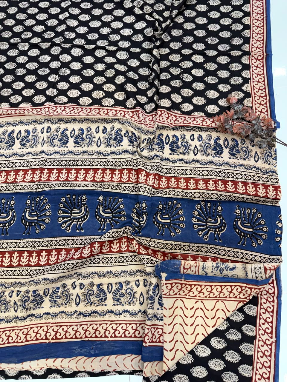 Bagru soft Cotton Saree