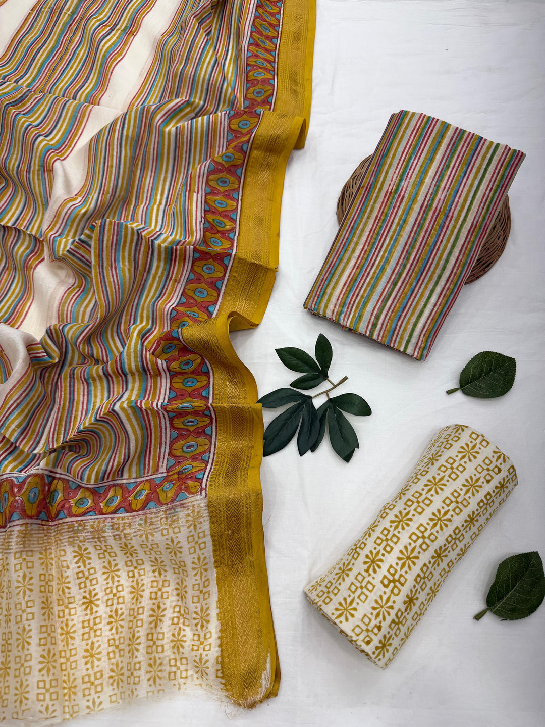 Maheshwari Silk Suit Set