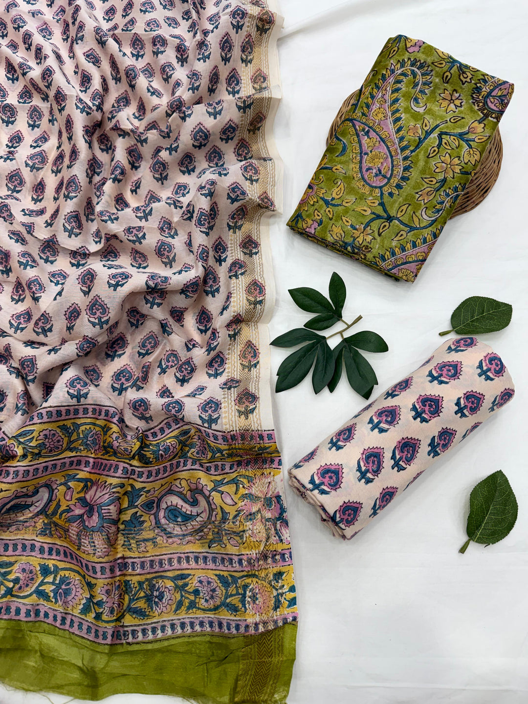 Maheshwari Silk Suit Set
