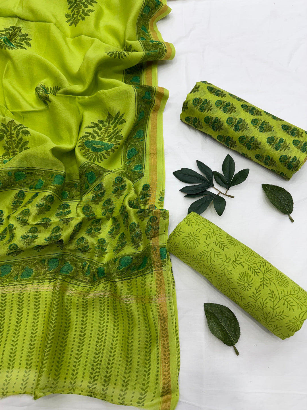 Chanderi Silk Suit Set