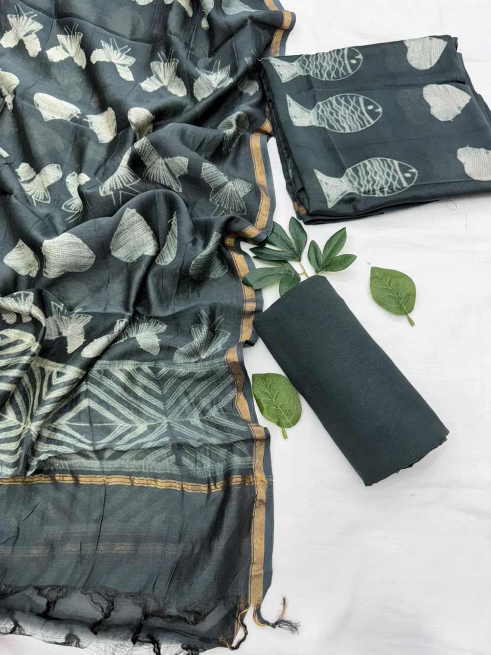 Chanderi Silk Suit Set