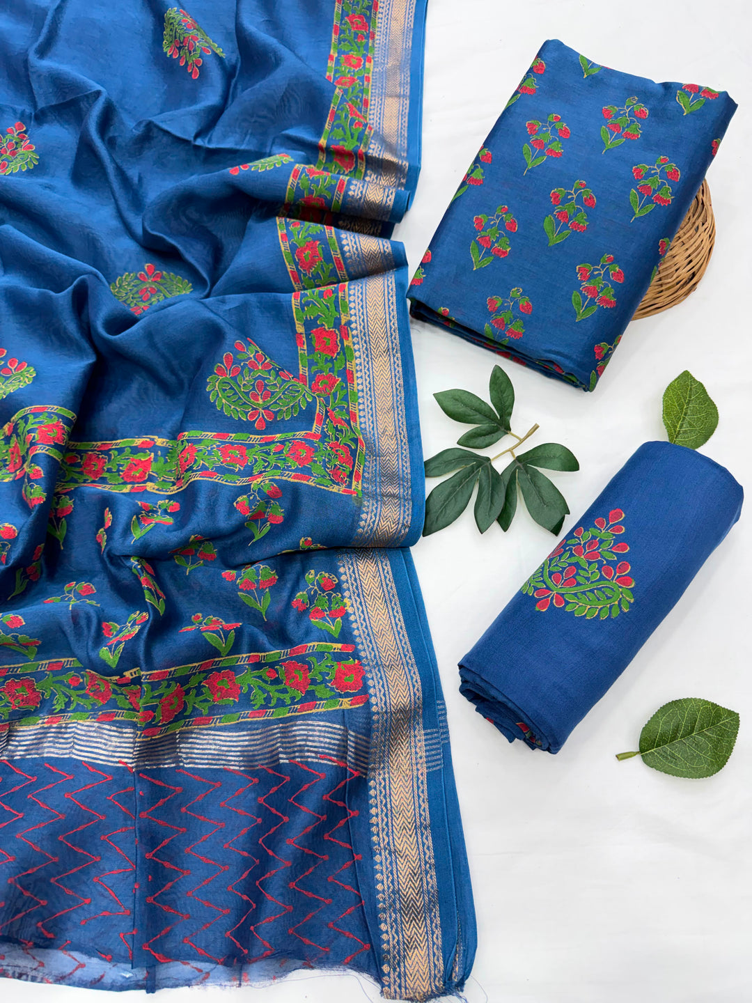 Maheshwari Silk Suit Set