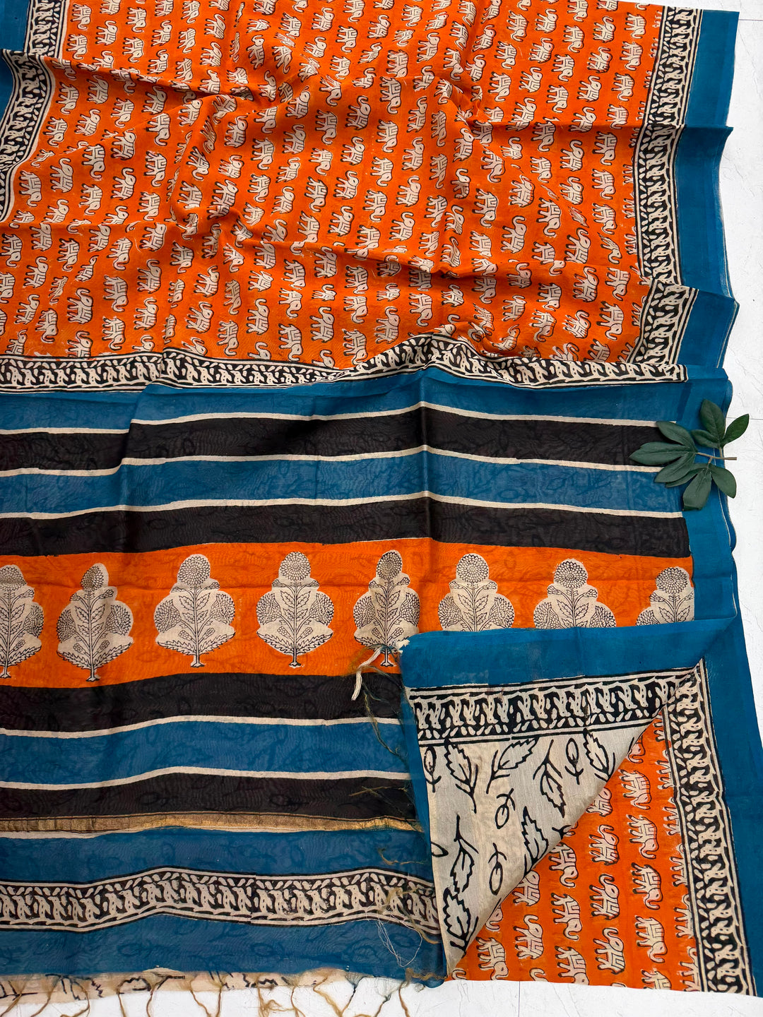 Chanderi Silk Saree with Blouse