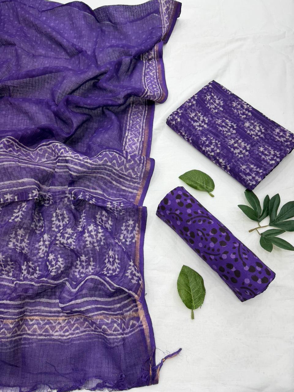 Bagru print kota doriya suit