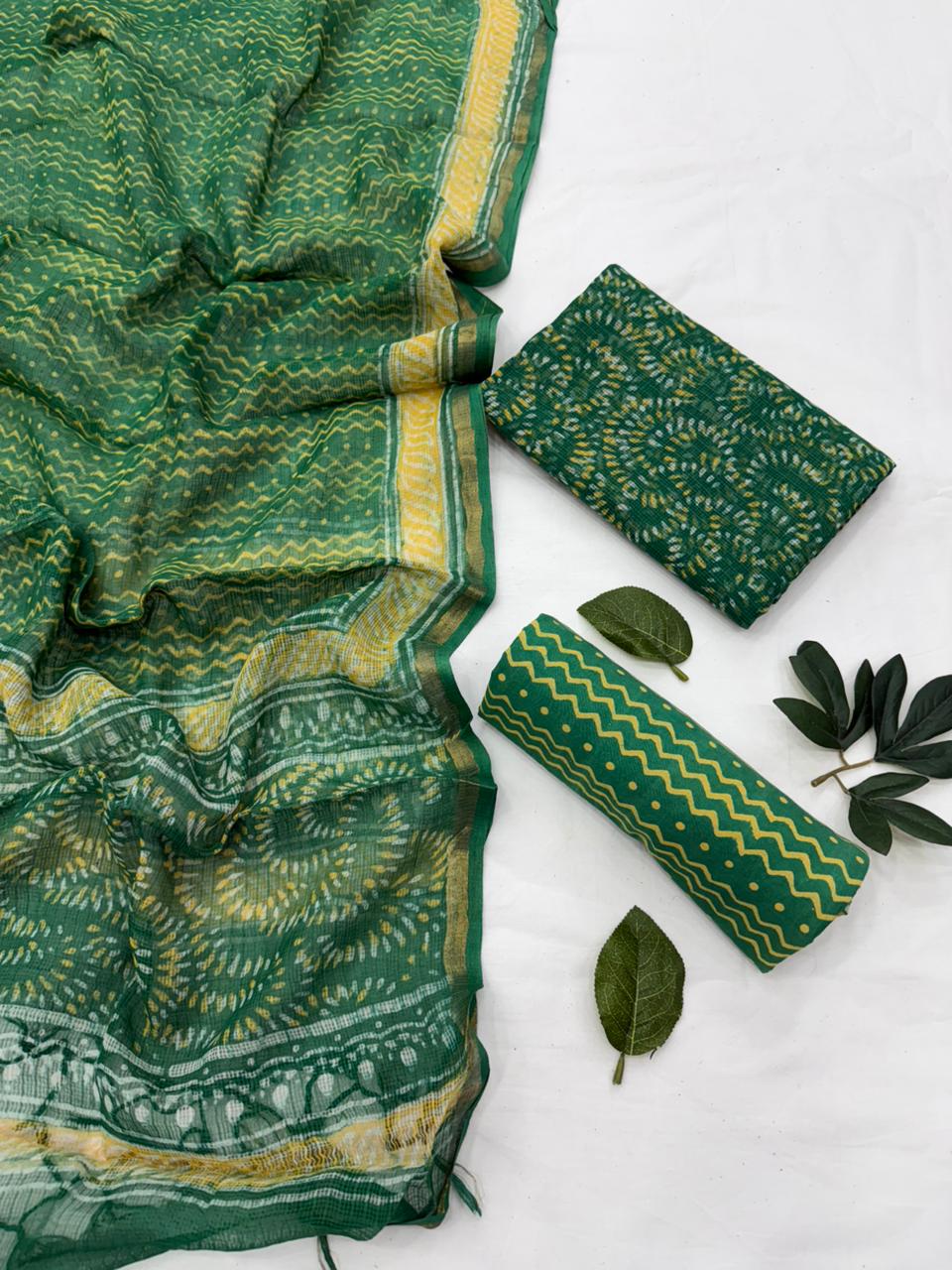Printed kota doriya suit