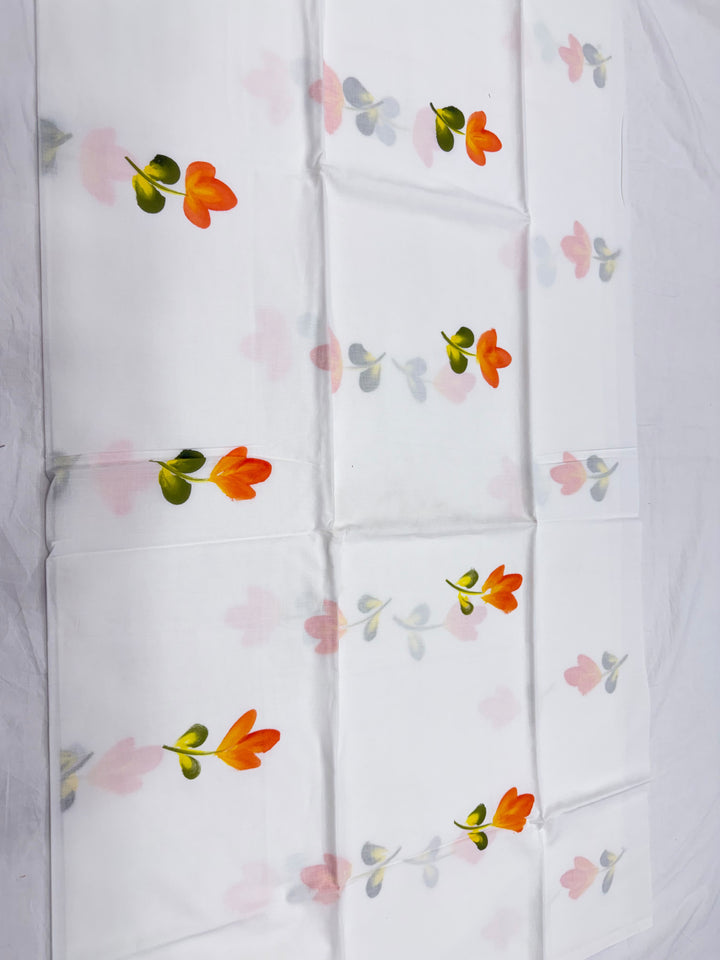 Cotton Suit With Chiffon Dupatta