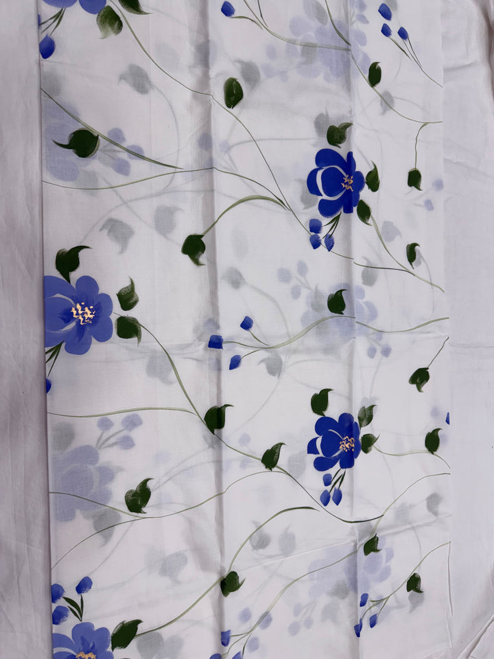 Beautiful Cotton Suit With Chiffon Dupatta